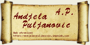 Anđela Puljanović vizit kartica